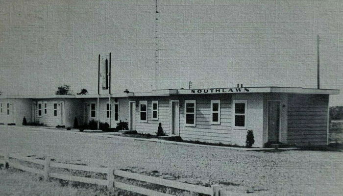 Southlawn Motel - Old Post Card